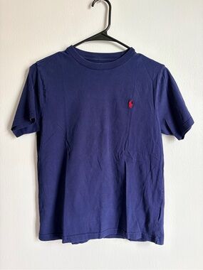Polo by Ralph Lauren Navy Short Sleeve Crew Tee with Red Pony